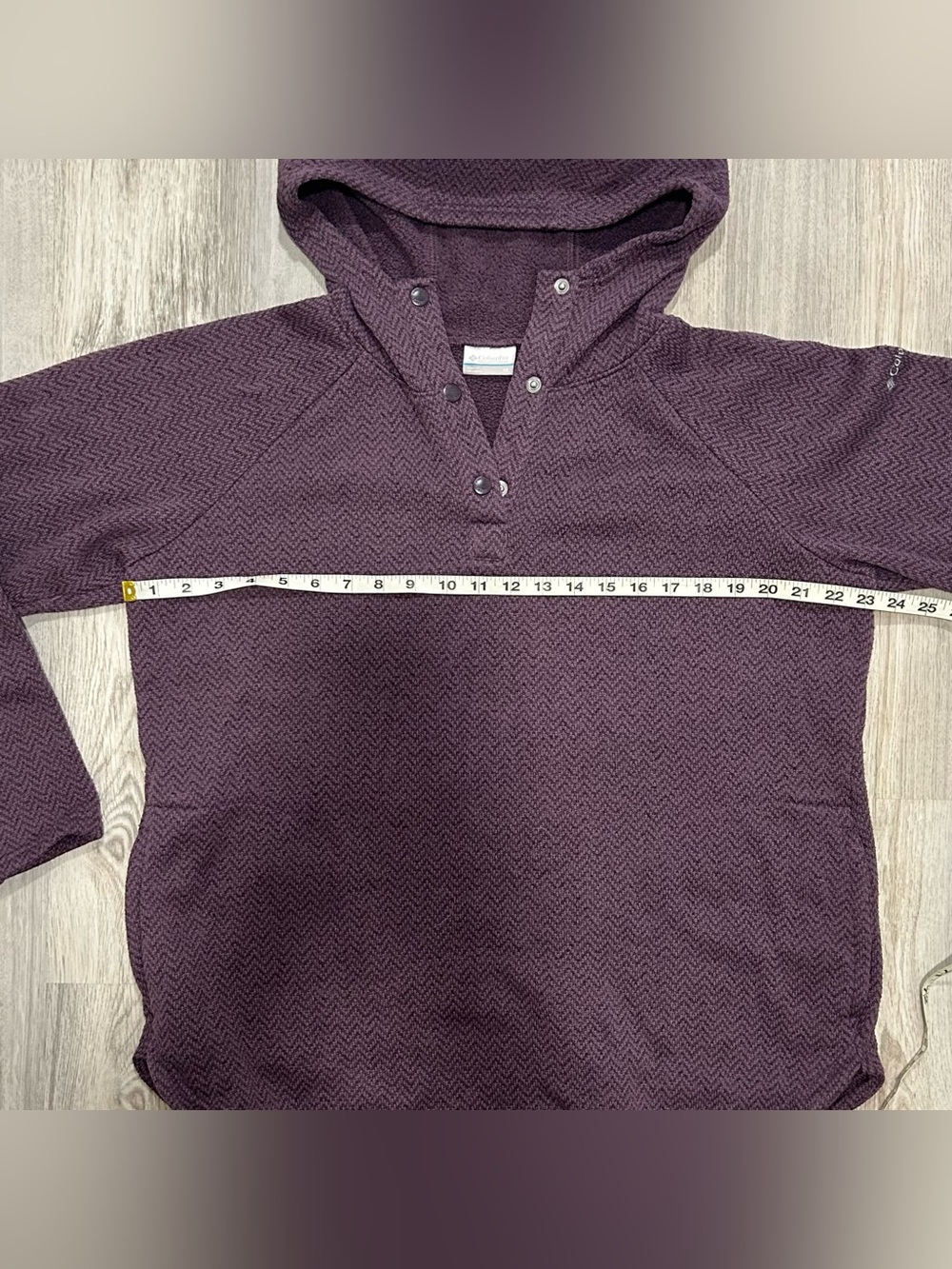 Columbia Sportswear Fleece Hoodie Sweater Sweatshirt 1/4 Snap Pullover Size XL - Picture 3 of 7